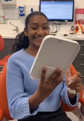 Riddhi gets her braces removed Riddhi gets her braces removed